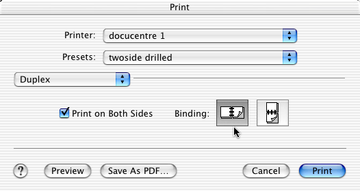 screen shot of duplex print dialog